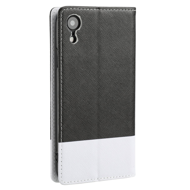 For iPhone XR Cross Texture Magnetic Horizontal Flip Leather Case with Card Slots & Holder & Wallet