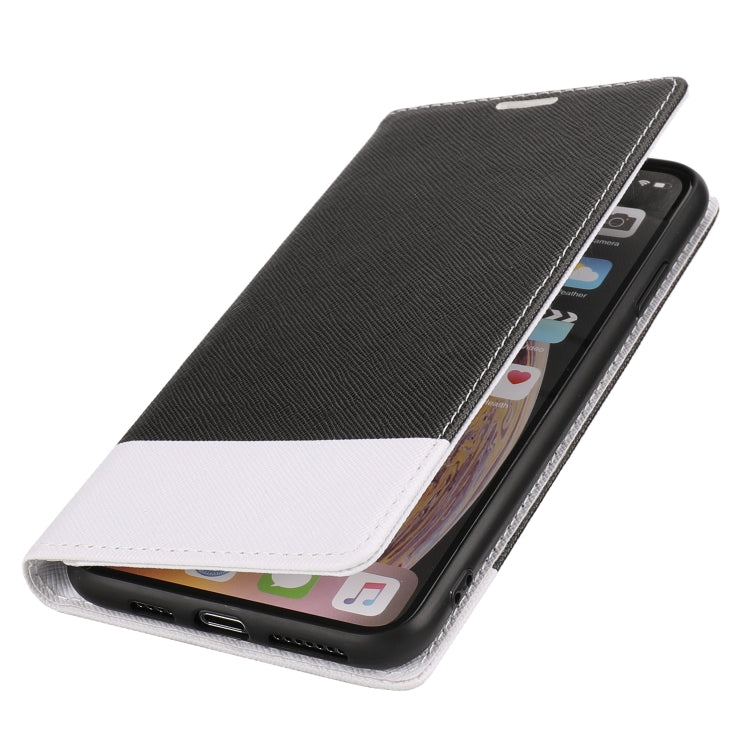 For iPhone XR Cross Texture Magnetic Horizontal Flip Leather Case with Card Slots & Holder & Wallet