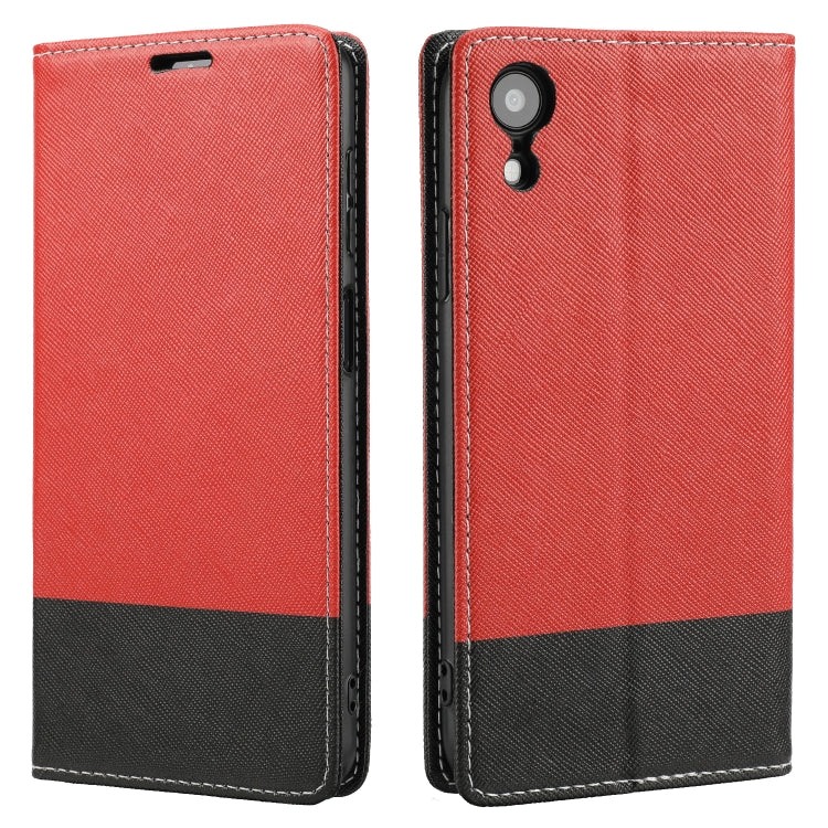 For iPhone XR Cross Texture Magnetic Horizontal Flip Leather Case with Card Slots & Holder & Wallet