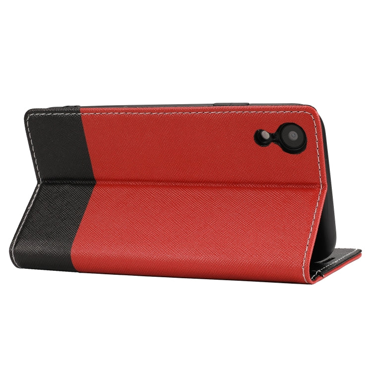 For iPhone XR Cross Texture Magnetic Horizontal Flip Leather Case with Card Slots & Holder & Wallet