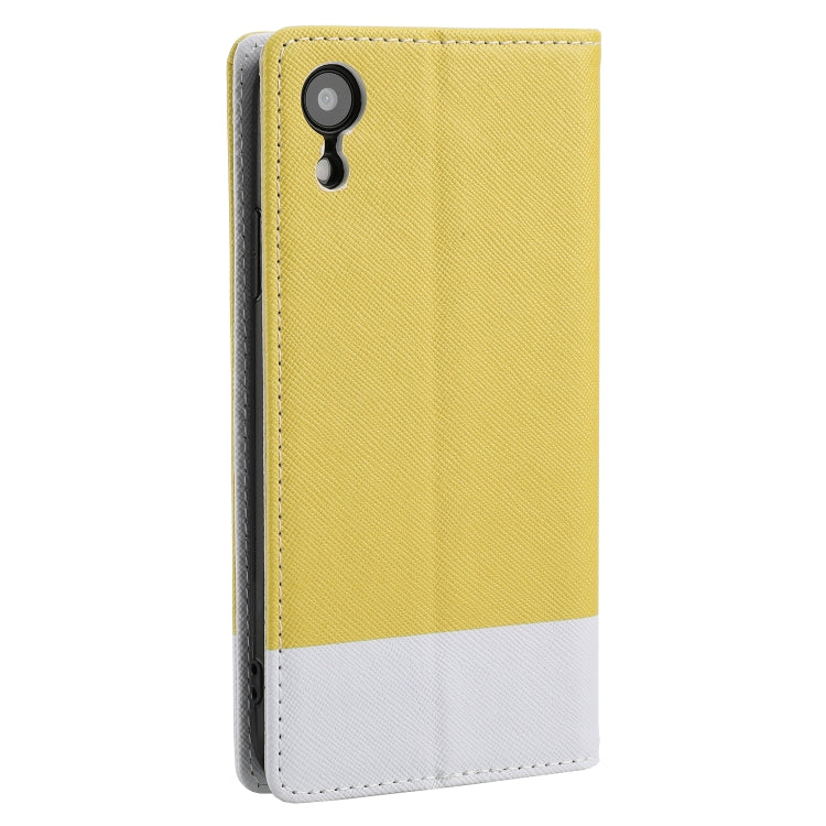 For iPhone XR Cross Texture Magnetic Horizontal Flip Leather Case with Card Slots & Holder & Wallet