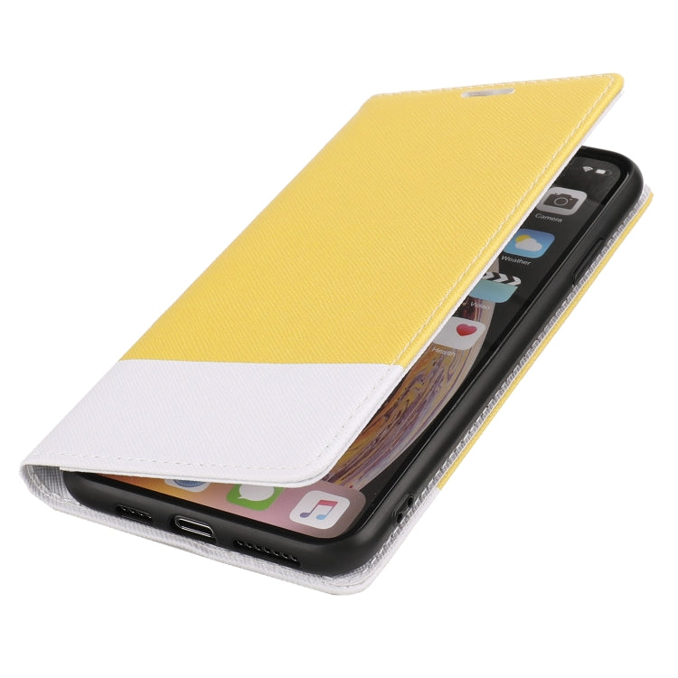 For iPhone XR Cross Texture Magnetic Horizontal Flip Leather Case with Card Slots & Holder & Wallet