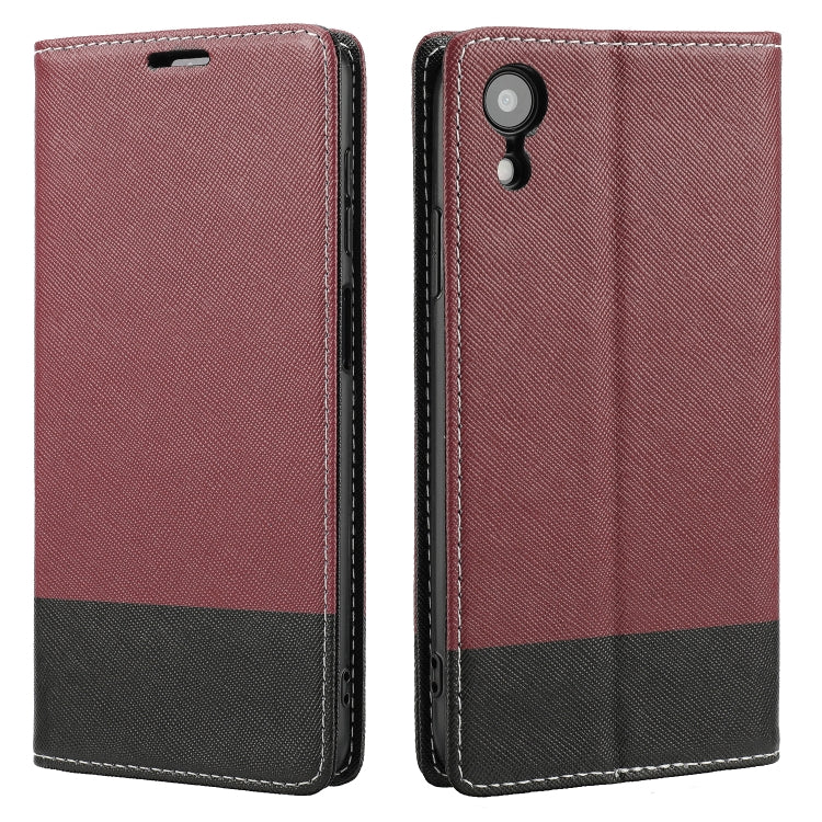 For iPhone XR Cross Texture Magnetic Horizontal Flip Leather Case with Card Slots & Holder & Wallet
