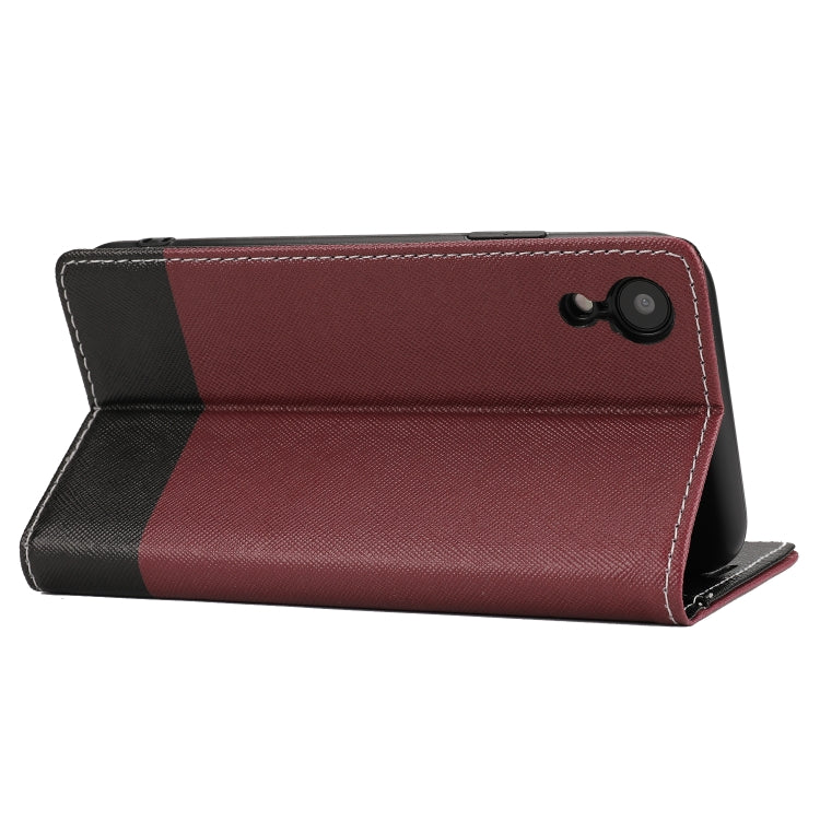 For iPhone XR Cross Texture Magnetic Horizontal Flip Leather Case with Card Slots & Holder & Wallet