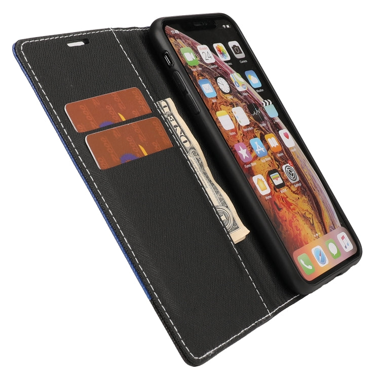 For iPhone XR Cross Texture Magnetic Horizontal Flip Leather Case with Card Slots & Holder & Wallet