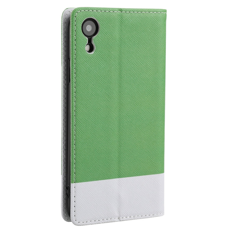 For iPhone XR Cross Texture Magnetic Horizontal Flip Leather Case with Card Slots & Holder & Wallet