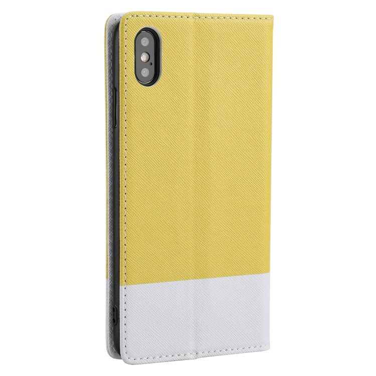 For iPhone XS Max Cross Texture Magnetic Horizontal Flip Leather Case with Card Slots & Holder & Wallet