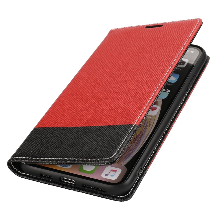 For iPhone XS Max Cross Texture Magnetic Horizontal Flip Leather Case with Card Slots & Holder & Wallet