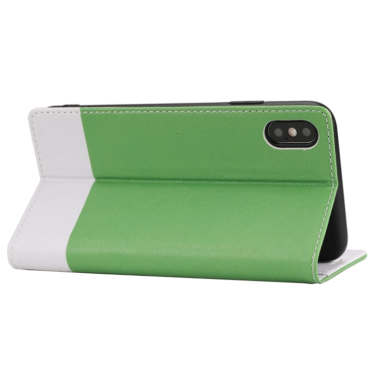 For iPhone XS Max Cross Texture Magnetic Horizontal Flip Leather Case with Card Slots & Holder & Wallet