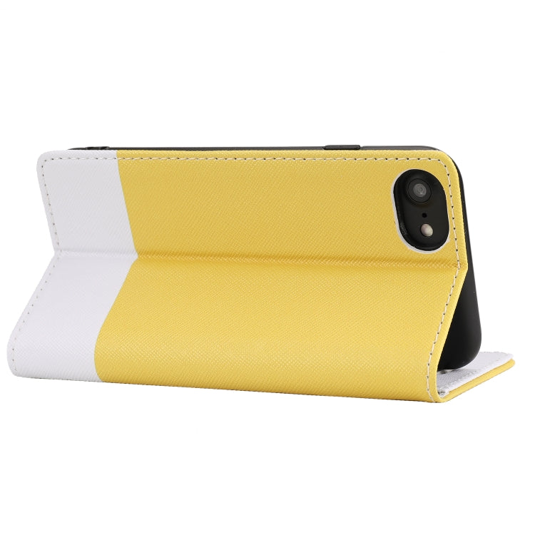 For iPhone SE 2022 / SE 2020 / 8 / 7 Cross Texture Magnetic Horizontal Flip Leather Case with Card Slots & Holder & Wallet