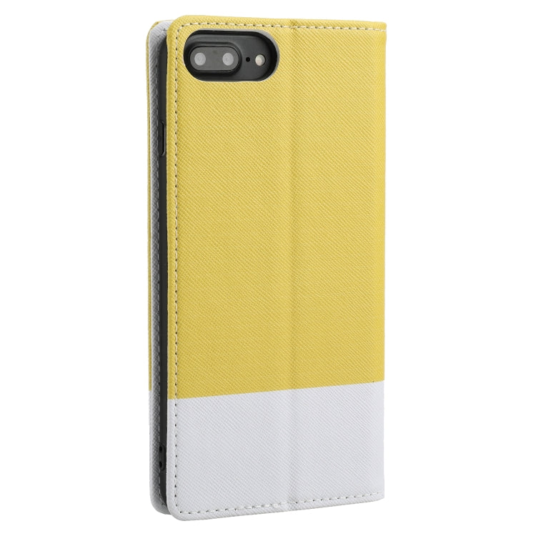 Cross Texture Magnetic Horizontal Flip Leather Case with Card Slots & Holder & Wallet For iPhone 8 Plus / 7 Plus