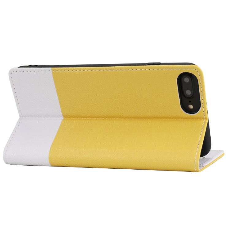 Cross Texture Magnetic Horizontal Flip Leather Case with Card Slots & Holder & Wallet For iPhone 8 Plus / 7 Plus