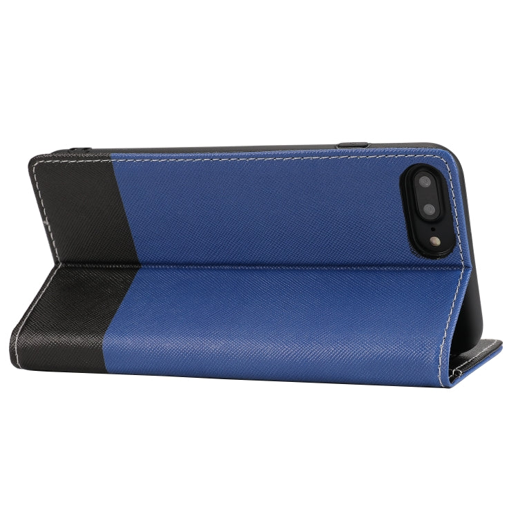 Cross Texture Magnetic Horizontal Flip Leather Case with Card Slots & Holder & Wallet For iPhone 8 Plus / 7 Plus