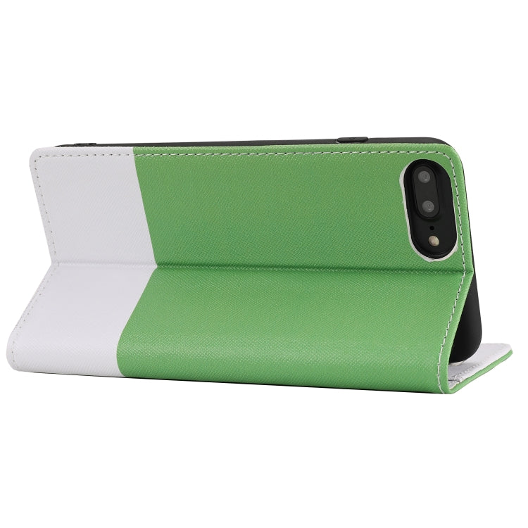Cross Texture Magnetic Horizontal Flip Leather Case with Card Slots & Holder & Wallet For iPhone 8 Plus / 7 Plus