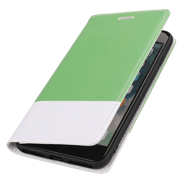 Cross Texture Magnetic Horizontal Flip Leather Case with Card Slots & Holder & Wallet For iPhone 8 Plus / 7 Plus