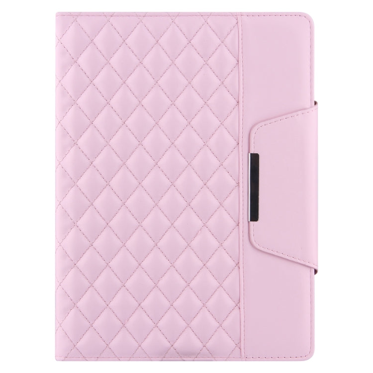 For iPad Pro 11 (2021 / 2020 / 2018) / Air 10.9 2020 Checkered Pattern Horizontal Flip Leather Tablet Case with Holder & Card Slots & Hand Strap