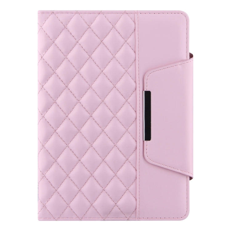 Checkered Pattern Horizontal Flip Leather Case with Holder & Card Slots & Hand Strap For iPad mini 5 / 4