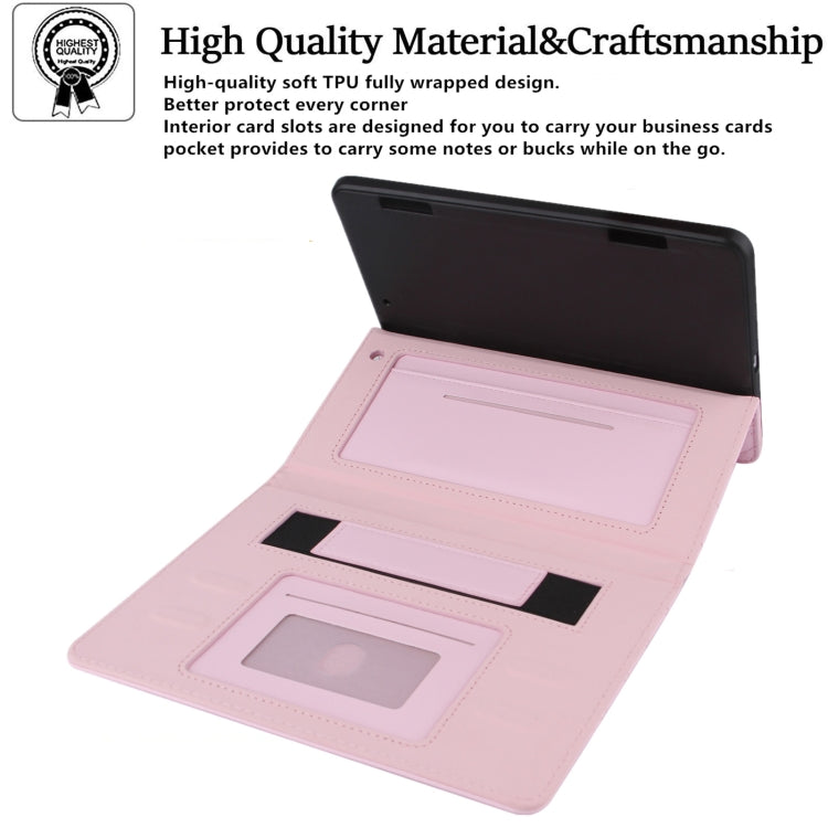 Checkered Pattern Horizontal Flip Leather Case with Holder & Card Slots & Hand Strap For iPad mini 5 / 4