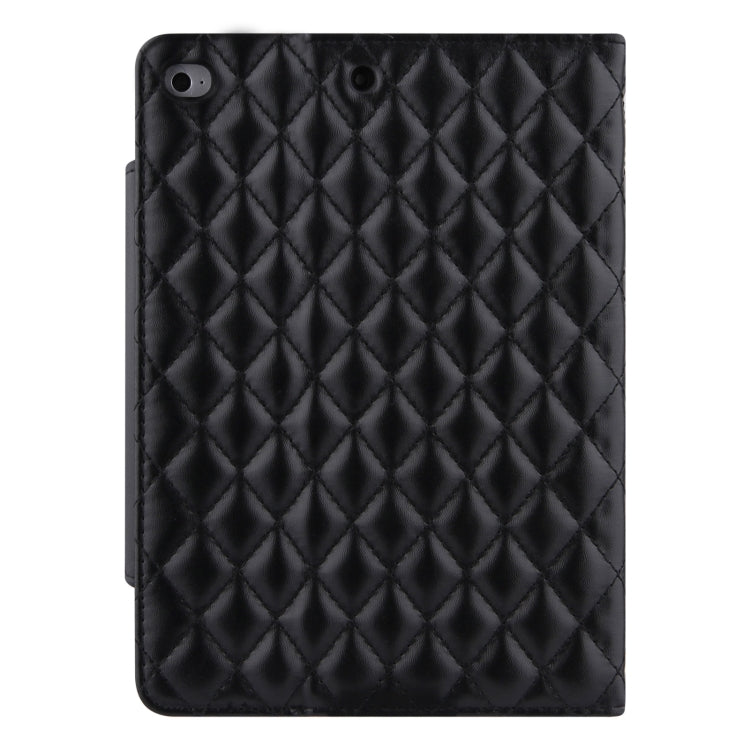 Checkered Pattern Horizontal Flip Leather Case with Holder & Card Slots & Hand Strap For iPad mini 5 / 4