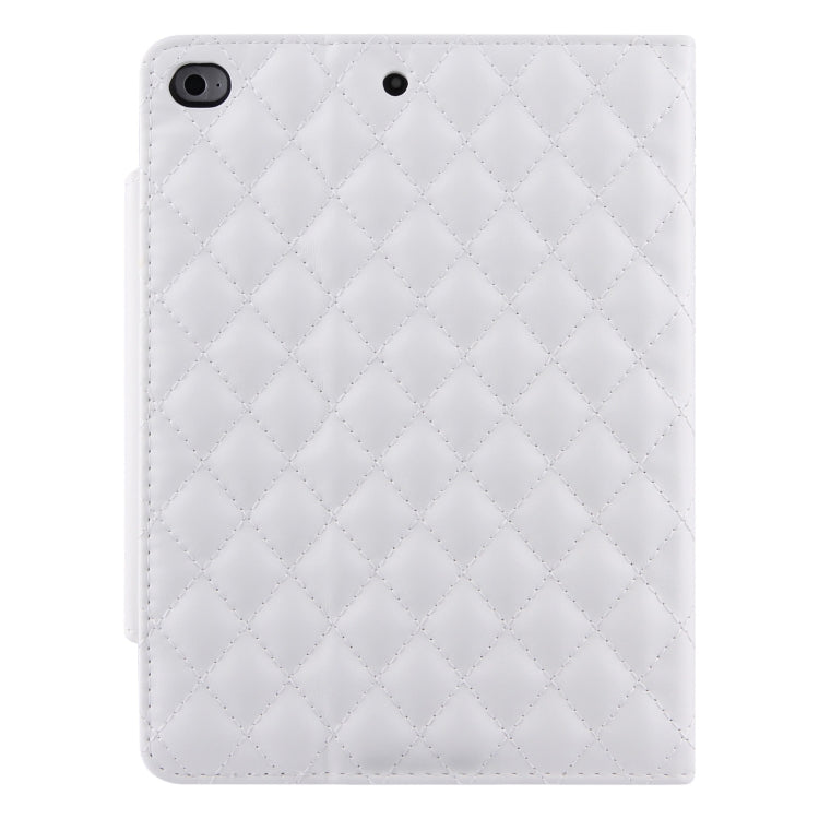 Checkered Pattern Horizontal Flip Leather Case with Holder & Card Slots & Hand Strap For iPad mini 5 / 4