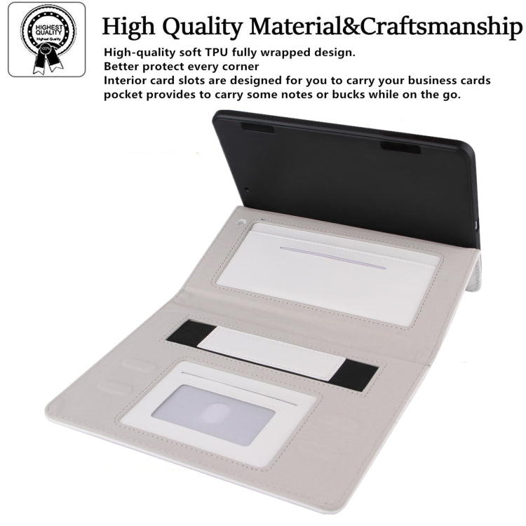 Checkered Pattern Horizontal Flip Leather Case with Holder & Card Slots & Hand Strap For iPad mini 5 / 4