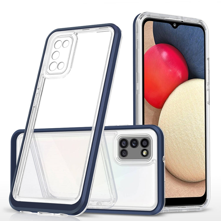 For Samsung Galaxy A02s 166mm Bright Series Clear Acrylic + PC+TPU Shockproof Case