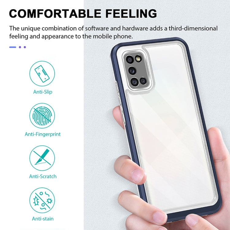 For Samsung Galaxy A02s 166mm Bright Series Clear Acrylic + PC+TPU Shockproof Case