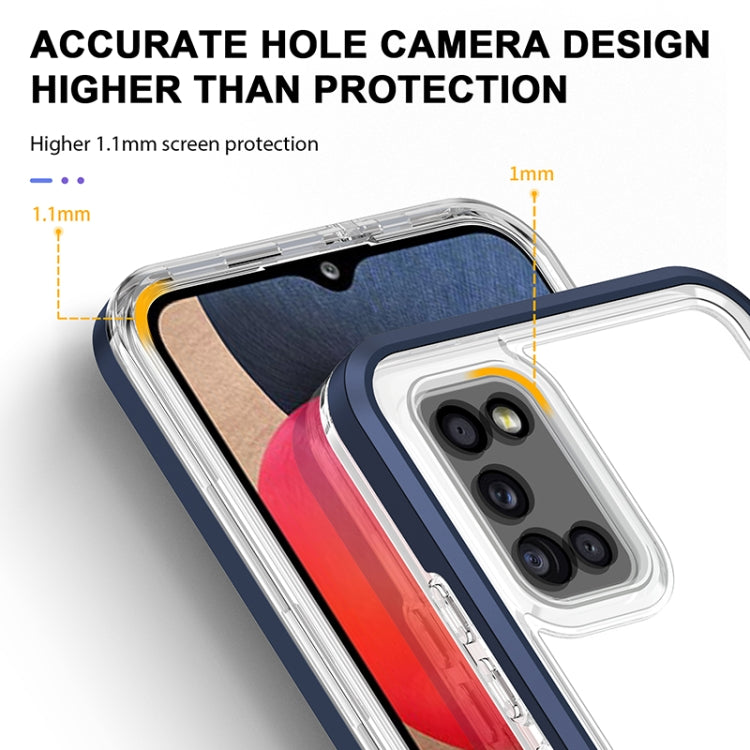 For Samsung Galaxy A02s 166mm Bright Series Clear Acrylic + PC+TPU Shockproof Case