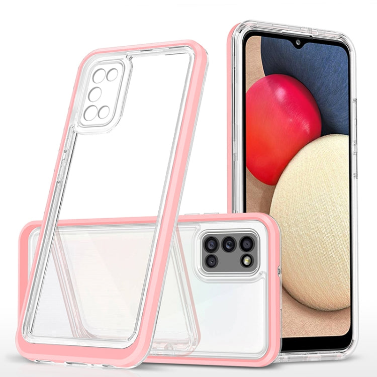 For Samsung Galaxy A02s 166mm Bright Series Clear Acrylic + PC+TPU Shockproof Case