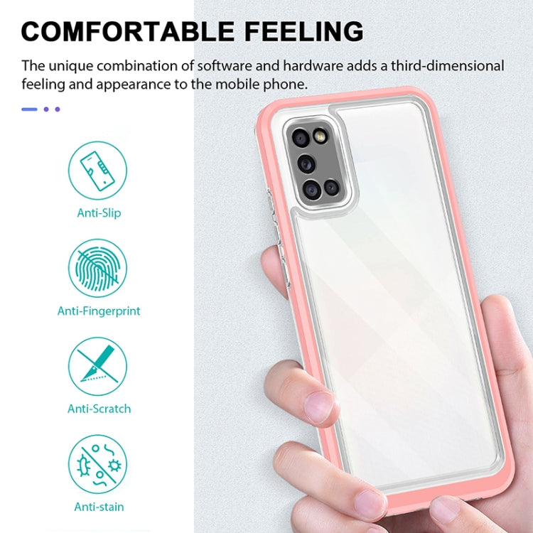 For Samsung Galaxy A02s 166mm Bright Series Clear Acrylic + PC+TPU Shockproof Case
