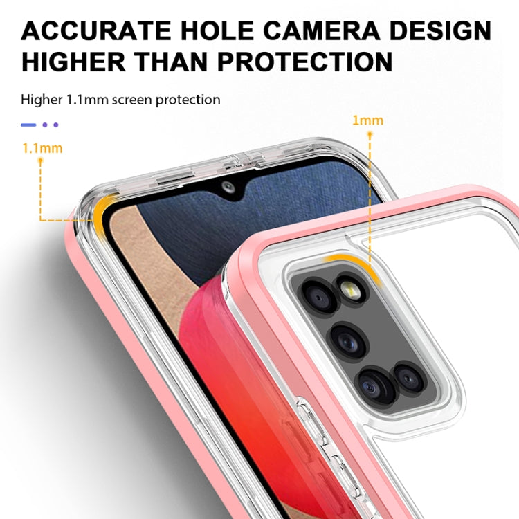 For Samsung Galaxy A02s 166mm Bright Series Clear Acrylic + PC+TPU Shockproof Case