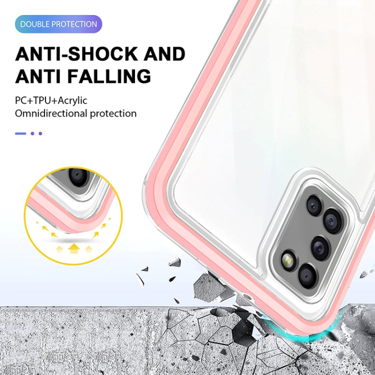 For Samsung Galaxy A02s 166mm Bright Series Clear Acrylic + PC+TPU Shockproof Case