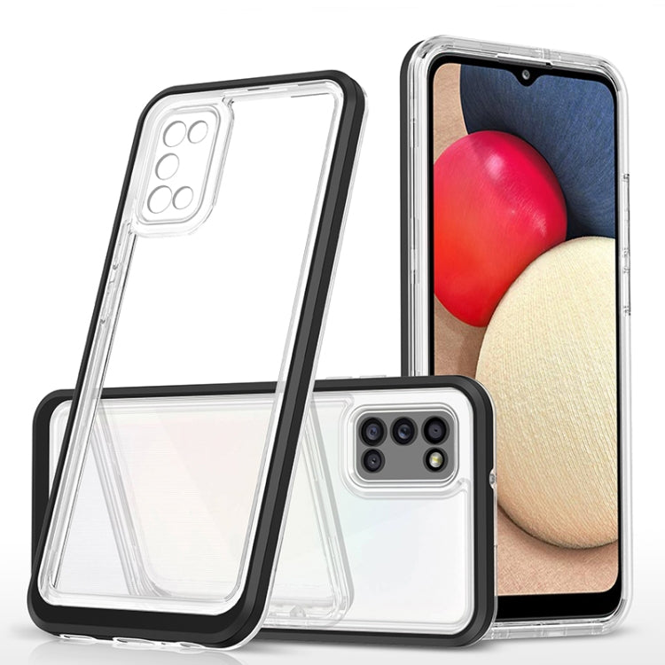 For Samsung Galaxy A02s 166mm Bright Series Clear Acrylic + PC+TPU Shockproof Case