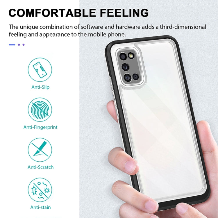 For Samsung Galaxy A02s 166mm Bright Series Clear Acrylic + PC+TPU Shockproof Case