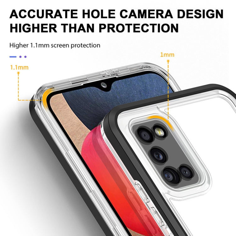 For Samsung Galaxy A02s 166mm Bright Series Clear Acrylic + PC+TPU Shockproof Case