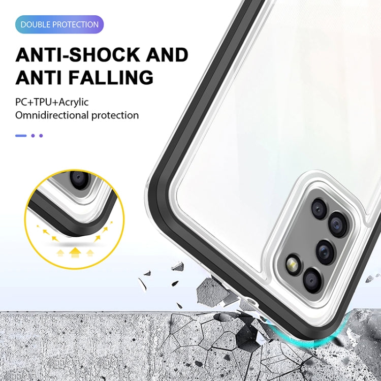 For Samsung Galaxy A02s 166mm Bright Series Clear Acrylic + PC+TPU Shockproof Case