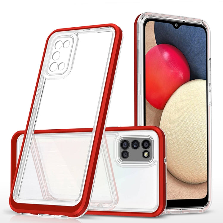 For Samsung Galaxy A02s 166mm Bright Series Clear Acrylic + PC+TPU Shockproof Case