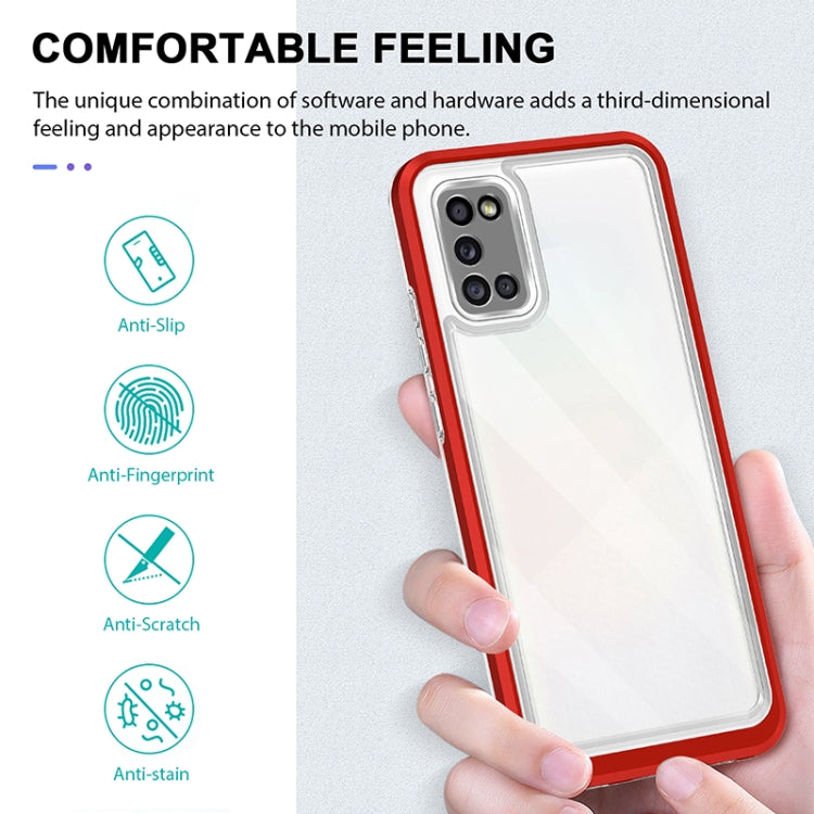 For Samsung Galaxy A02s 166mm Bright Series Clear Acrylic + PC+TPU Shockproof Case