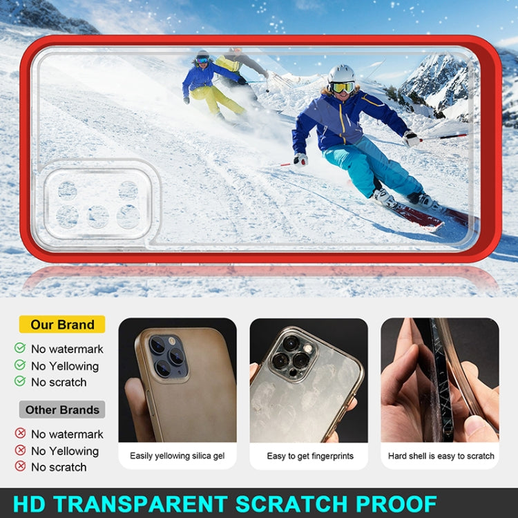For Samsung Galaxy A02s 166mm Bright Series Clear Acrylic + PC+TPU Shockproof Case