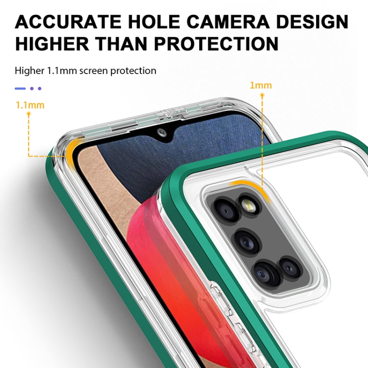 For Samsung Galaxy A02s 166mm Bright Series Clear Acrylic + PC+TPU Shockproof Case