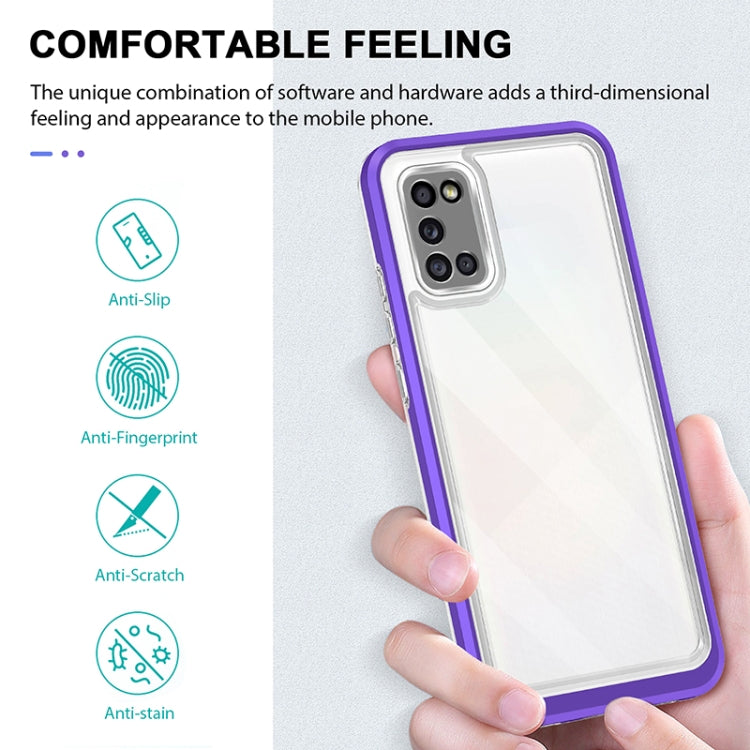 For Samsung Galaxy A02s 166mm Bright Series Clear Acrylic + PC+TPU Shockproof Case