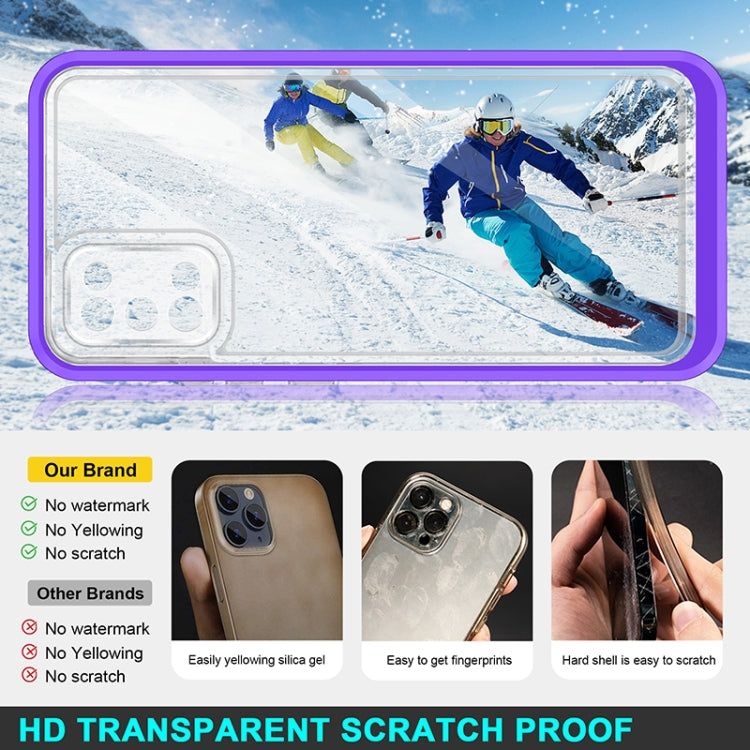 For Samsung Galaxy A02s 166mm Bright Series Clear Acrylic + PC+TPU Shockproof Case