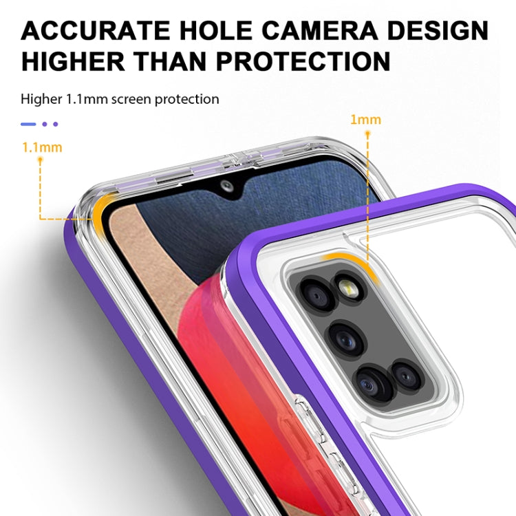 For Samsung Galaxy A02s 166mm Bright Series Clear Acrylic + PC+TPU Shockproof Case