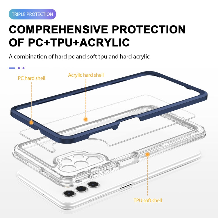 For Samsung Galaxy A32 5G Bright Series Clear Acrylic + PC+TPU Shockproof Case