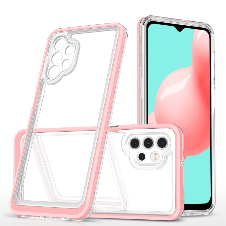 For Samsung Galaxy A32 5G Bright Series Clear Acrylic + PC+TPU Shockproof Case