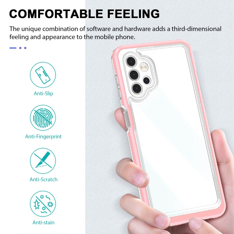 For Samsung Galaxy A32 5G Bright Series Clear Acrylic + PC+TPU Shockproof Case