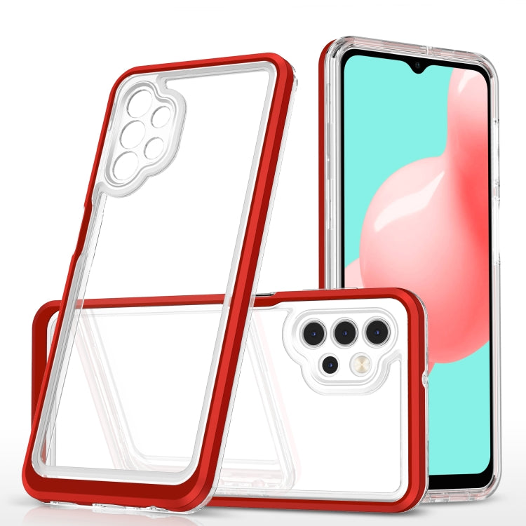 For Samsung Galaxy A32 5G Bright Series Clear Acrylic + PC+TPU Shockproof Case