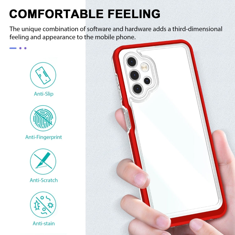 For Samsung Galaxy A32 5G Bright Series Clear Acrylic + PC+TPU Shockproof Case