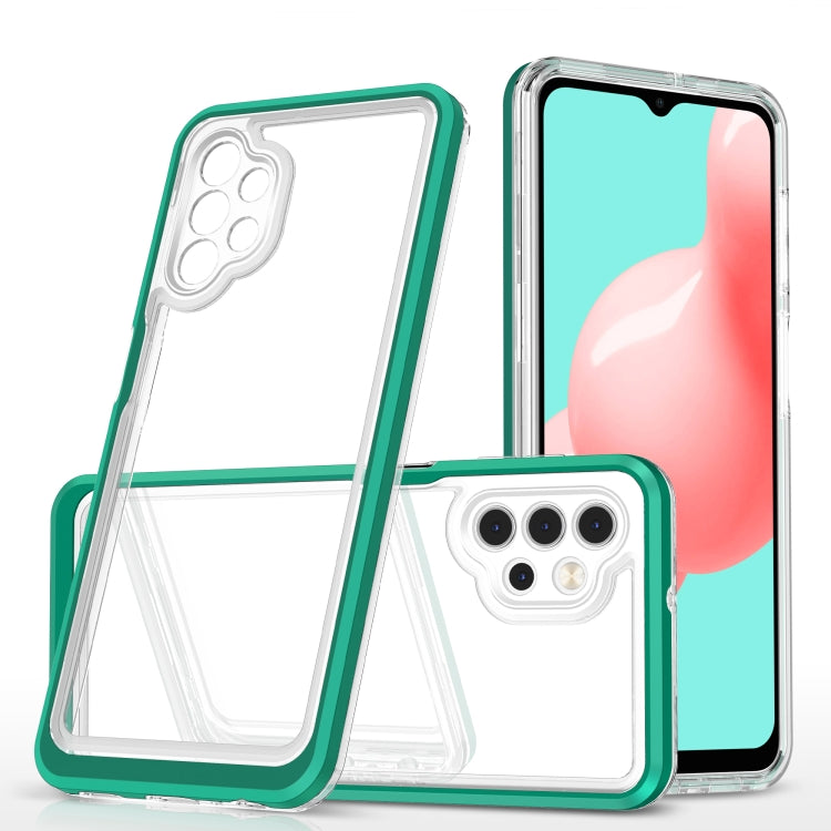 For Samsung Galaxy A32 5G Bright Series Clear Acrylic + PC+TPU Shockproof Case