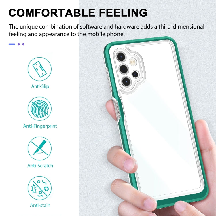 For Samsung Galaxy A32 5G Bright Series Clear Acrylic + PC+TPU Shockproof Case